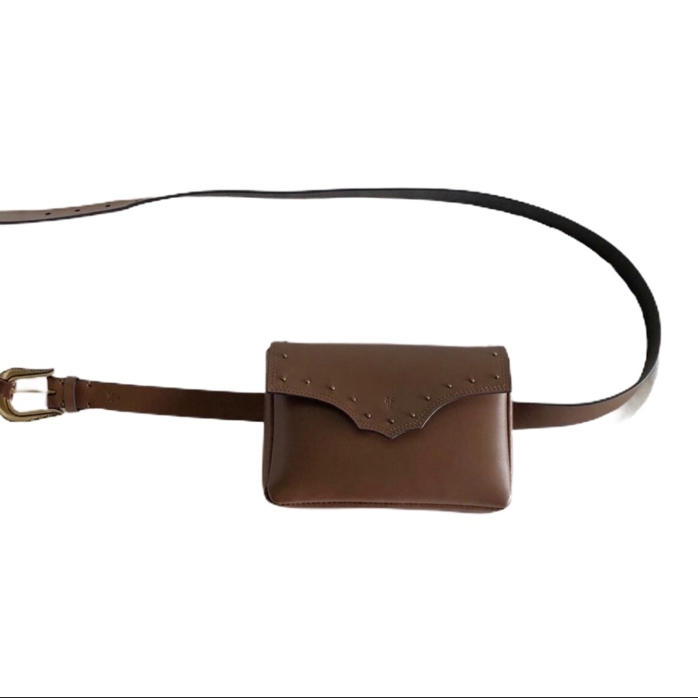 Frye Brown Leather Mini Belt Bag